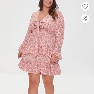 Plus size floral dress